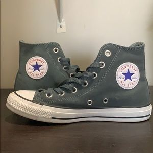 Converse High Top Dark Gray Suede